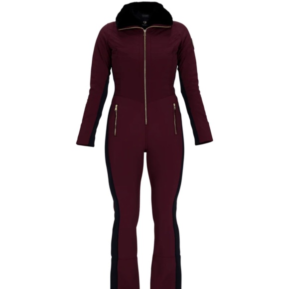 Katze ski Suit Obermeyer Size 4 tall/long Color: Cabernet - Picture 1 of 2